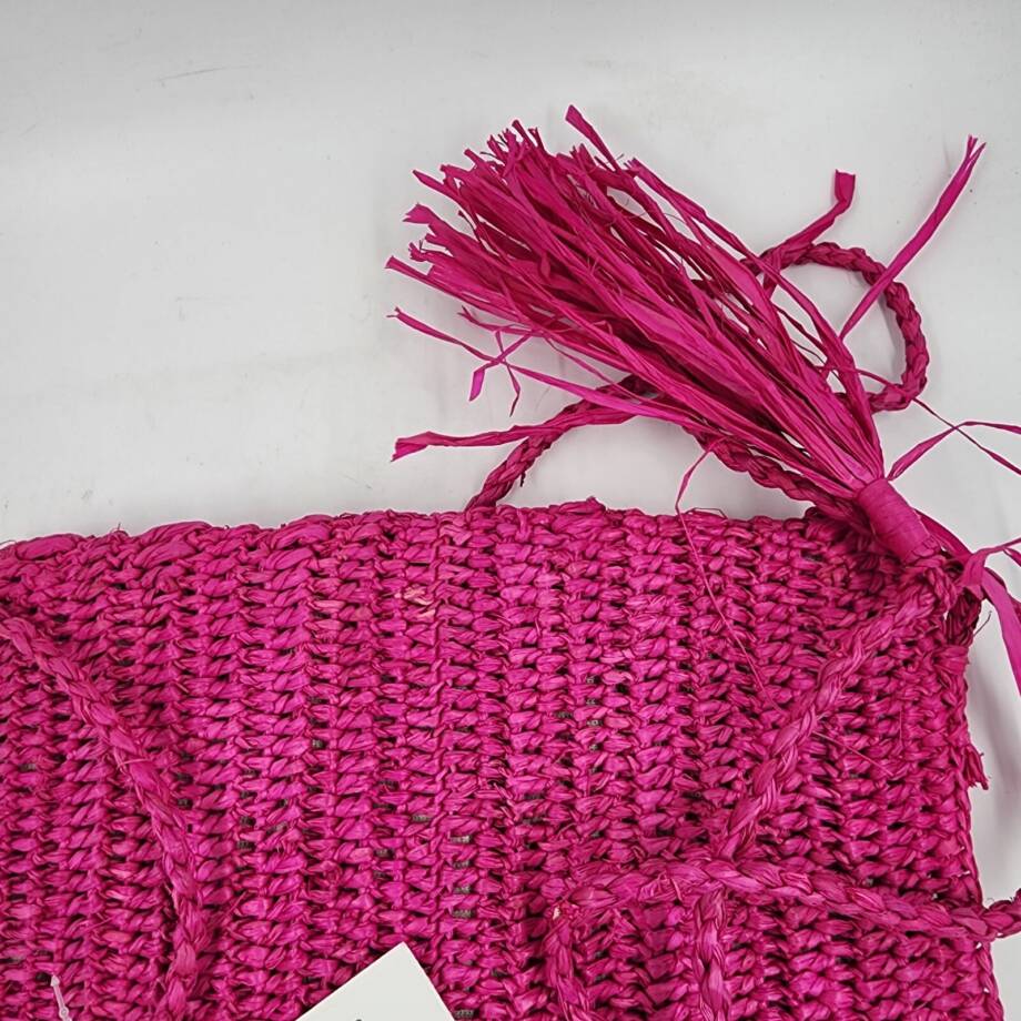 Mar Y Sol Naomi Raffia Crossbody in Pink