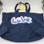 Kerri Rosenthal Graphic Print Tote Bag Women's One Size Dark Denim Open Top +