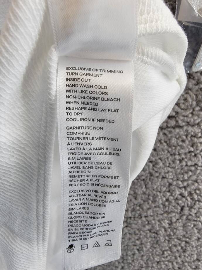 Good American Snap Front Henley Bodysuit Top Women's 5 White Scoop Neck L/S