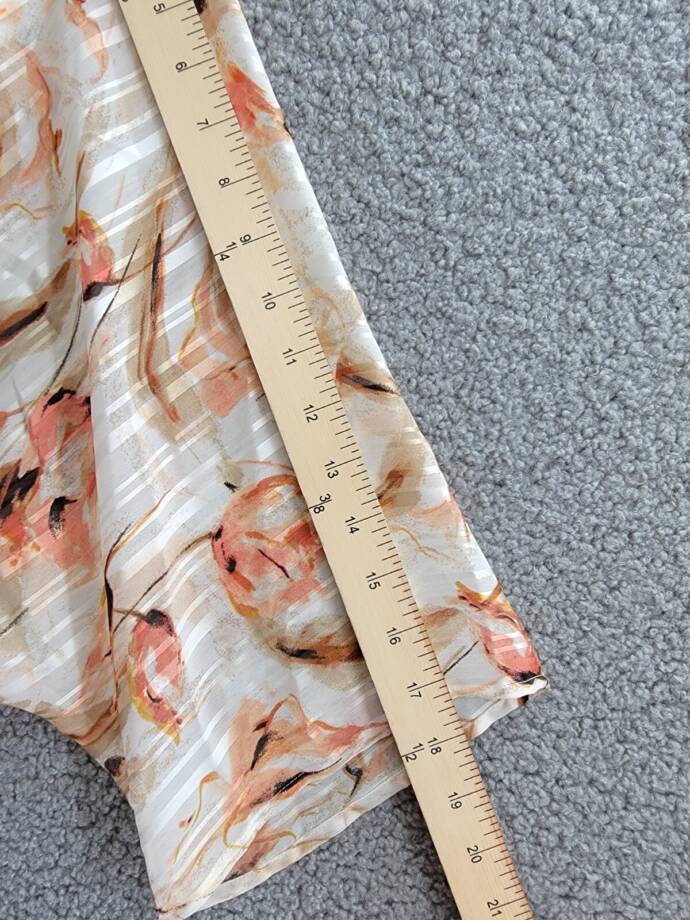 Anne Klein Printed Open-Front Kimono Cardigan Women's L/XL Multi Long Sleeve