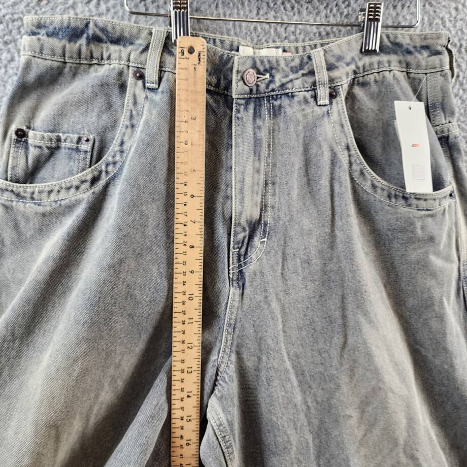 Honor the Gift Wide Leg Stamped Denim Jeans Men's 36 Light Indigo Zipper Fly
