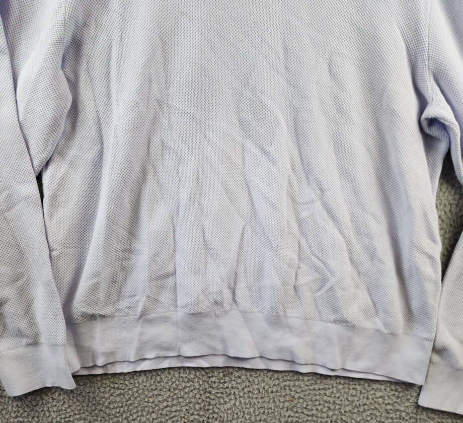 The Men's Store at Bloomingdales Half Zip Sweater Men's XXL Cloud Blue Mock Neck