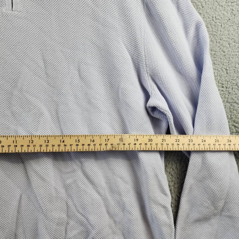 The Men's Store at Bloomingdales Half Zip Sweater Men's XXL Cloud Blue Mock Neck