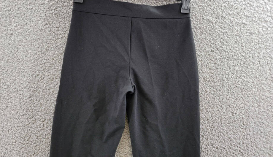 Michael Michael Kors Mixed Media Zip Detail Leggings Women's XS Black Pull On