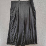 Nina Parker Trendy Plus Size Satin Wide-Leg Pants Women's 4X Black Beauty Solid