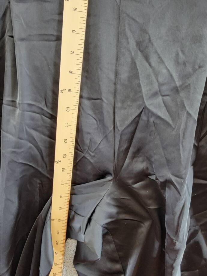 Nina Parker Trendy Plus Size Satin Wide-Leg Pants Women's 4X Black Beauty Solid