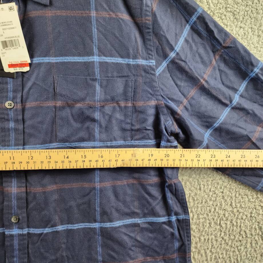 The Men's Store at Bloomingdale's Regular Fit Twill Flannel Shirt Men's L Navy +