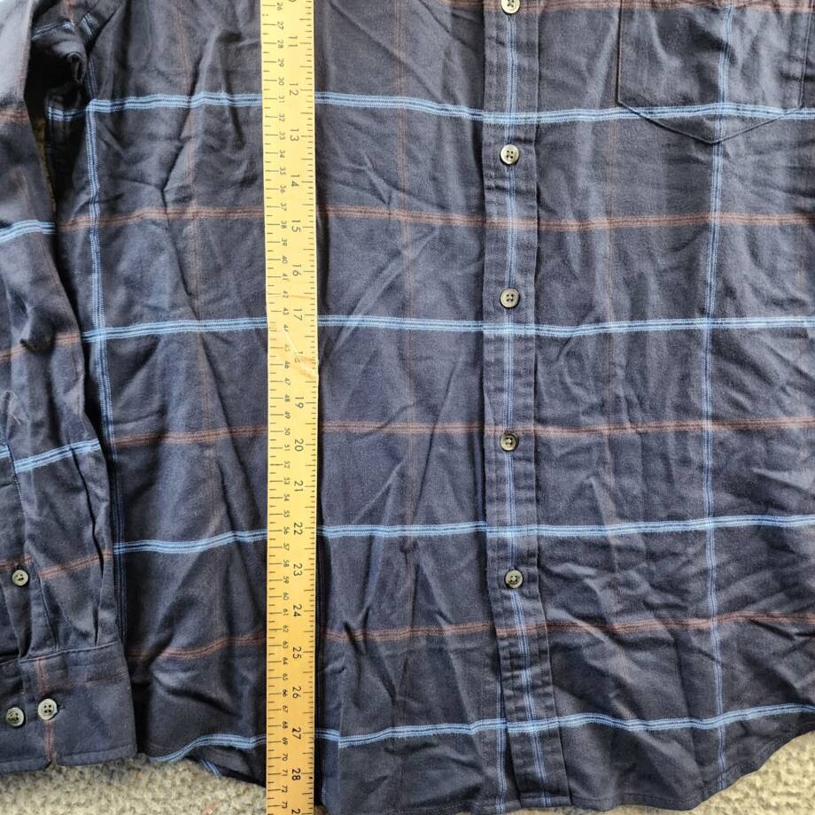 The Men's Store at Bloomingdale's Regular Fit Twill Flannel Shirt Men's L Navy +