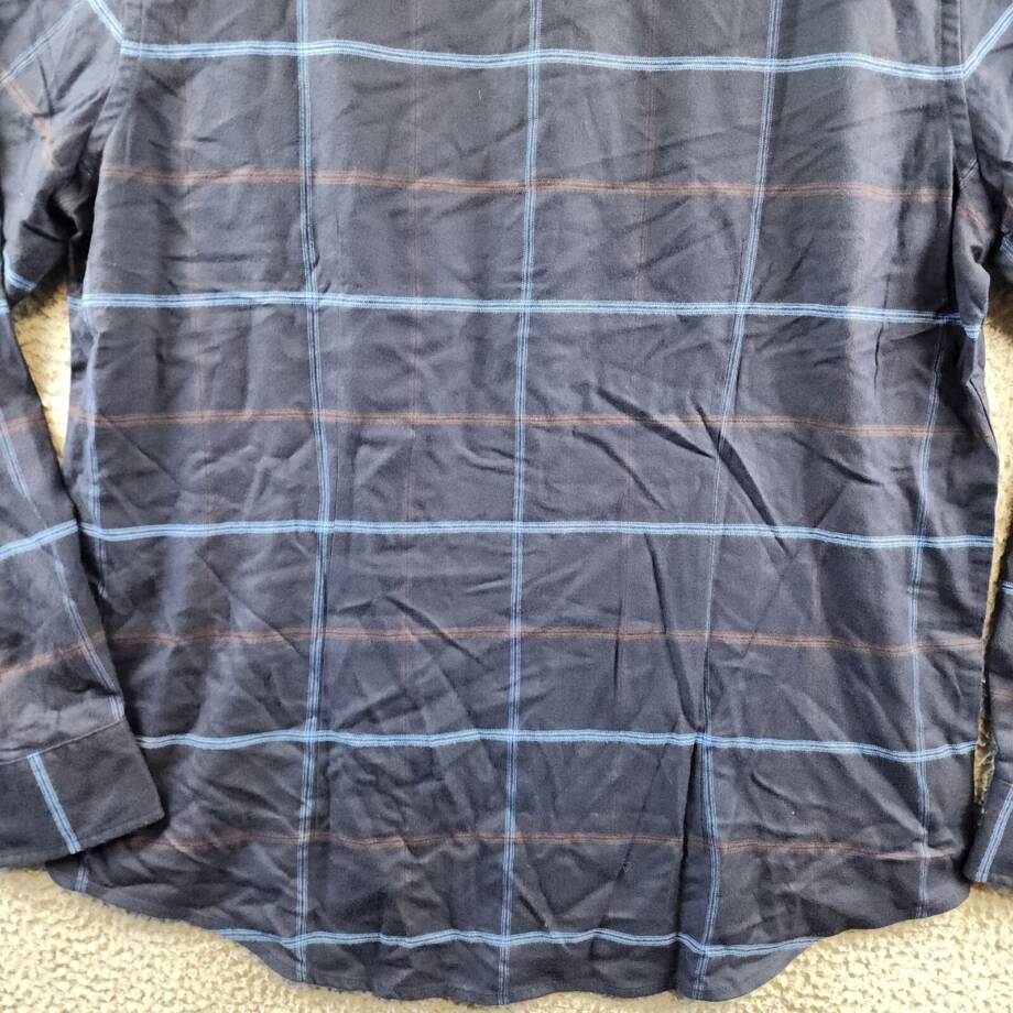 The Men's Store at Bloomingdale's Regular Fit Twill Flannel Shirt Men's L Navy +