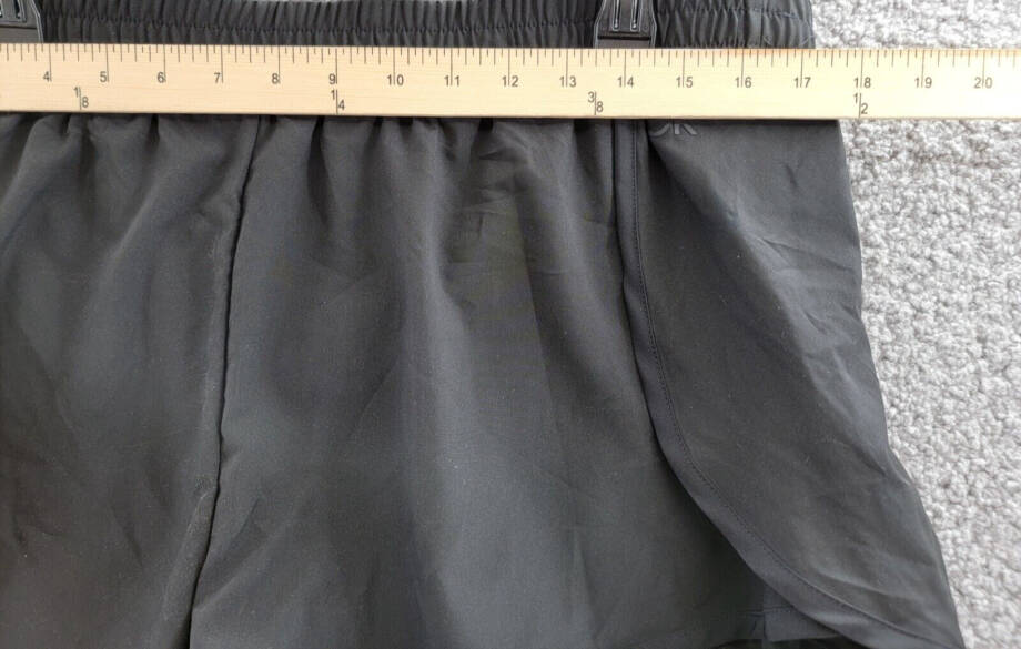 Calvin Klein Tulip Wrap Shorts Women's XL Black Solid Elastic Waist Pull On