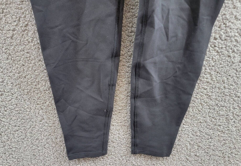 Reebok Plus Size Lux 3/4 Leggings Women's 1X Black Solid Elastic Waist Pull On