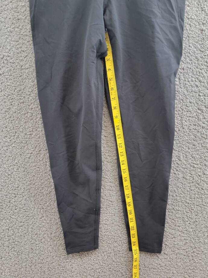Reebok Plus Size Lux 3/4 Leggings Women's 1X Black Solid Elastic Waist Pull On