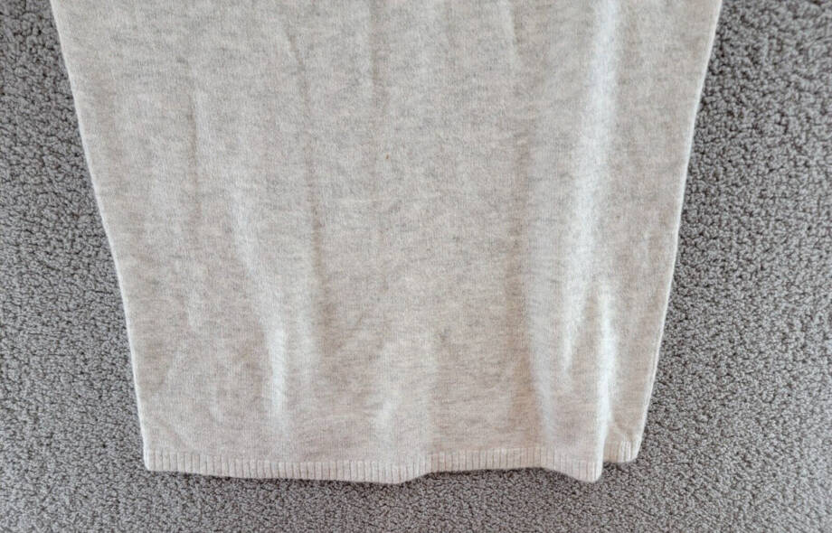 MSK Sleeveless Turtleneck Knit Sweater Dress Women's L Silver Heather Pullover