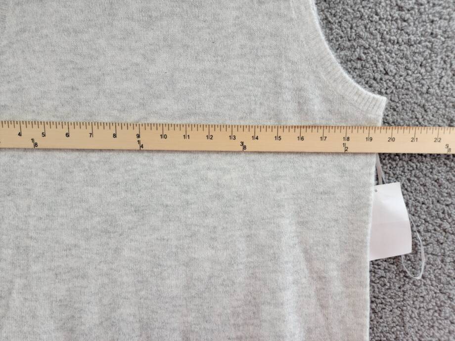 MSK Sleeveless Turtleneck Knit Sweater Dress Women's L Silver Heather Pullover