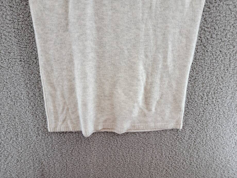MSK Sleeveless Turtleneck Knit Sweater Dress Women's L Silver Heather Pullover