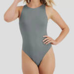 Alfani Intimates High Neck Thong Bodysuit Women's XL Sage Snap Gusset Closure