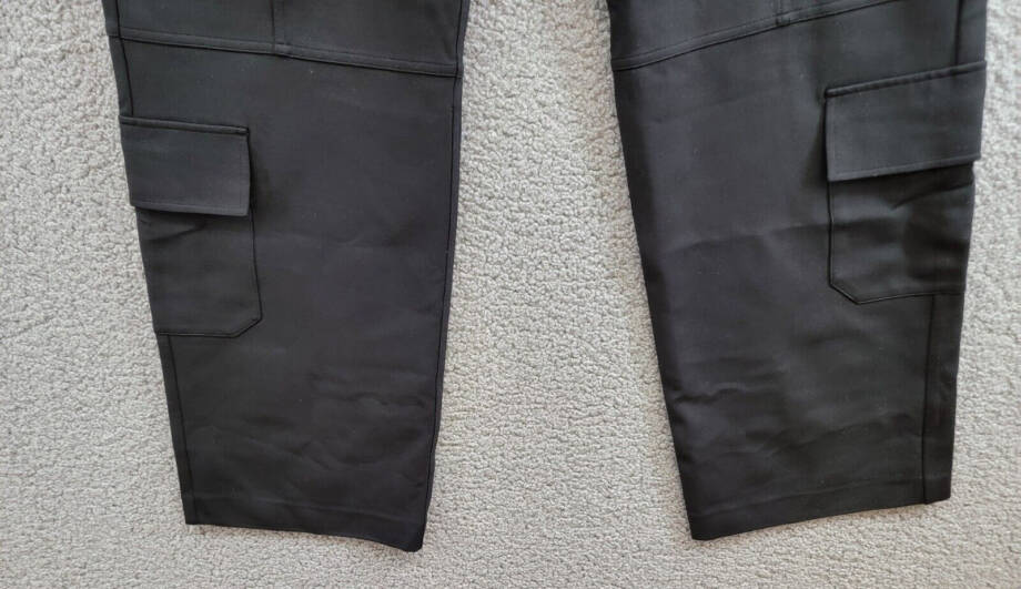 rag & bone Irina Wide Leg Cargo Pants Women's S Black Zip Hook & Bar Closure