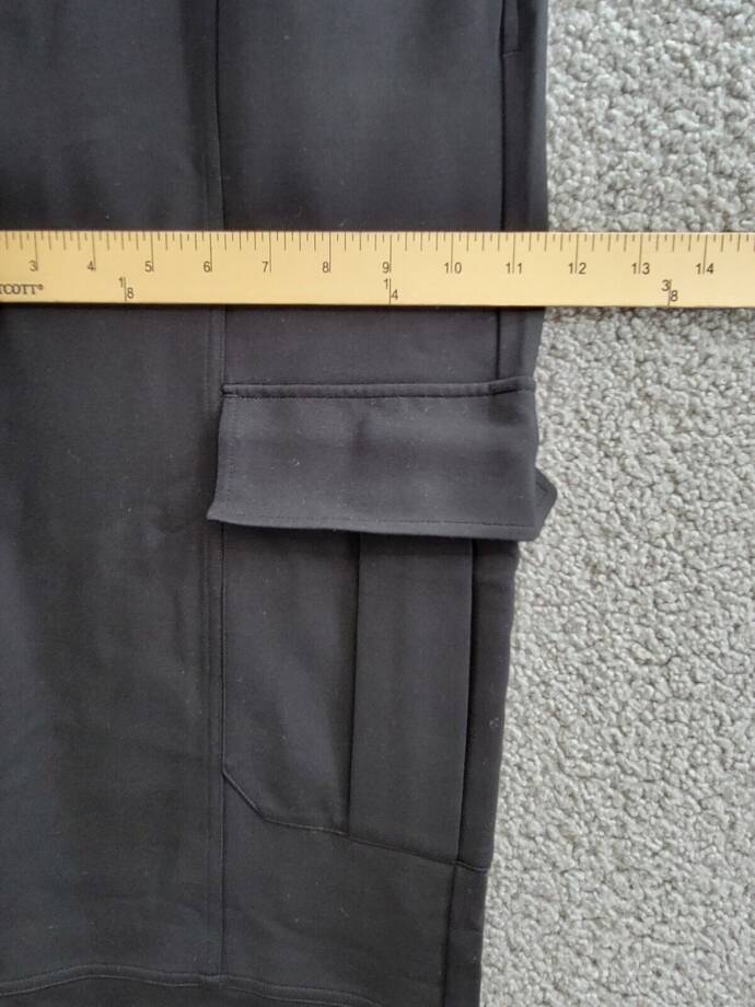 rag & bone Irina Wide Leg Cargo Pants Women's S Black Zip Hook & Bar Closure
