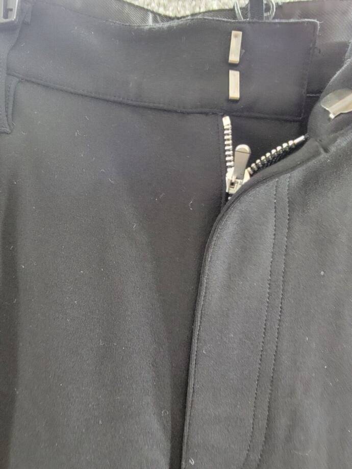 rag & bone Irina Wide Leg Cargo Pants Women's S Black Zip Hook & Bar Closure