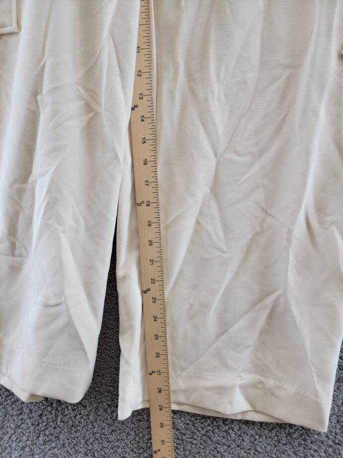 Nina Parker Trendy Plus Size Wide-Leg Utility Cargo Pants Women's 22W Oat Latte