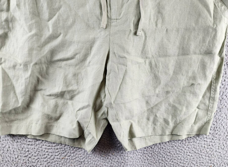 Vince Lightweight Hemp Shorts Men's XXL Dried Cactus Drawstring Button Zipped