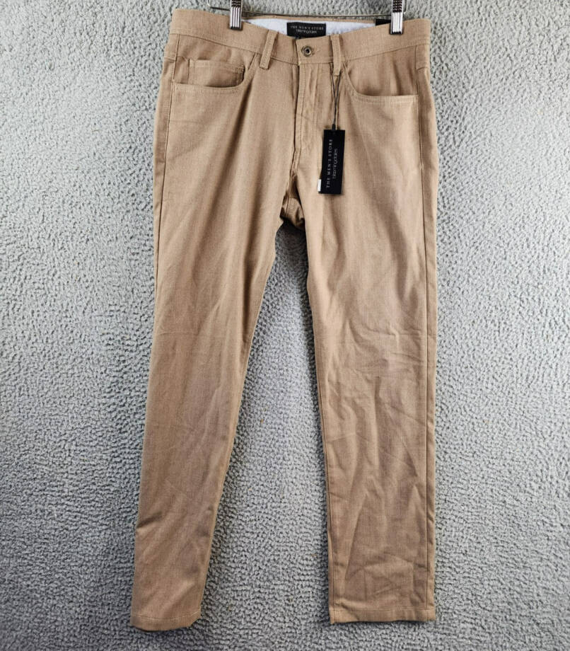 The Men's Store at Bloomingdale's Flannel Tailored Fit Pants Men's 30x30 Tan Mix
