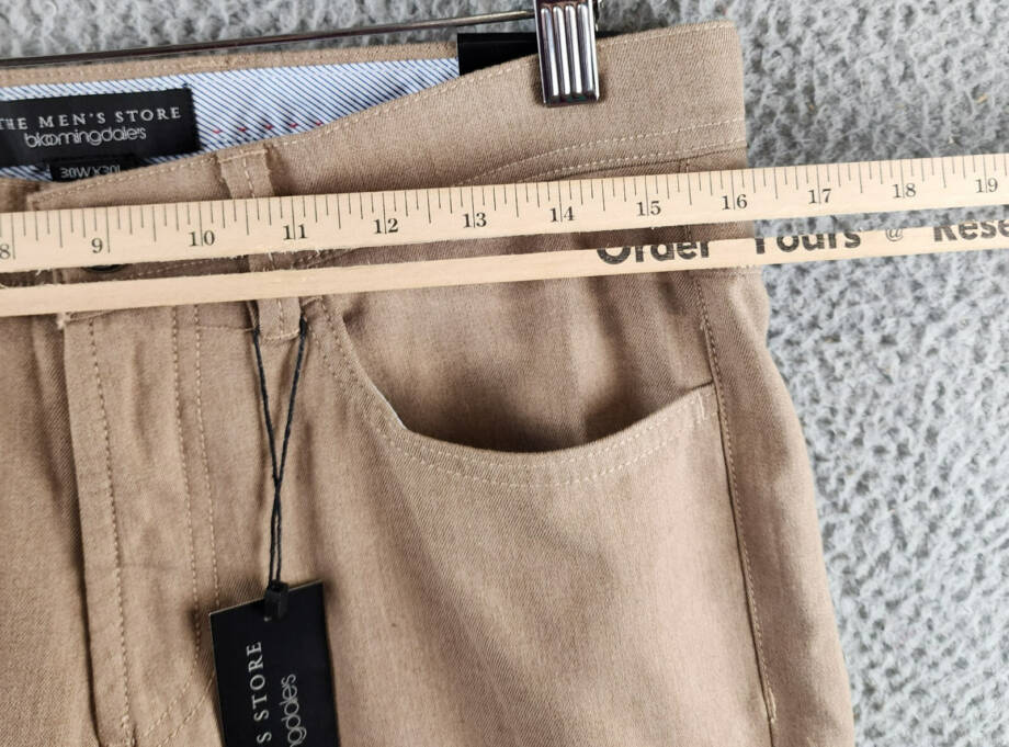 The Men's Store at Bloomingdale's Flannel Tailored Fit Pants Men's 30x30 Tan Mix