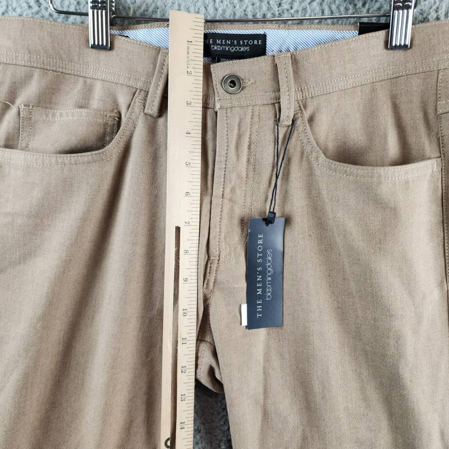 The Men's Store at Bloomingdale's Flannel Tailored Fit Pants Men's 30x30 Tan Mix