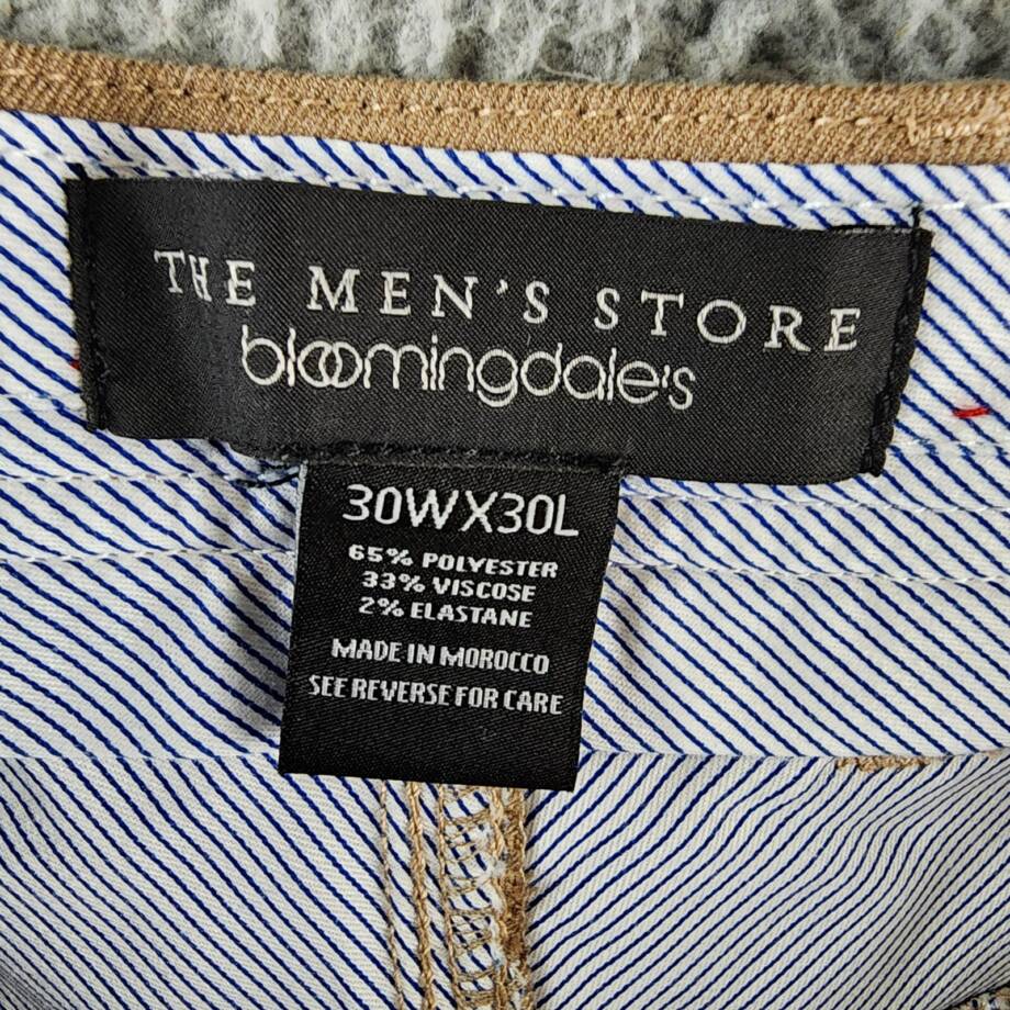The Men's Store at Bloomingdale's Flannel Tailored Fit Pants Men's 30x30 Tan Mix
