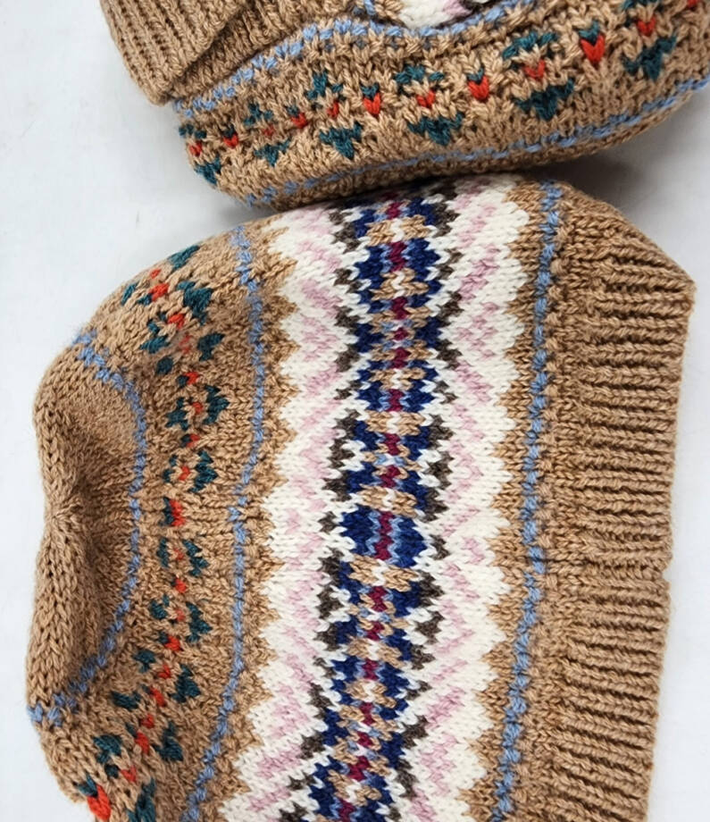 Polo Ralph Lauren Wool Blend Hat & Booties Gift Set Baby Boy's NB/3M Khaki Multi