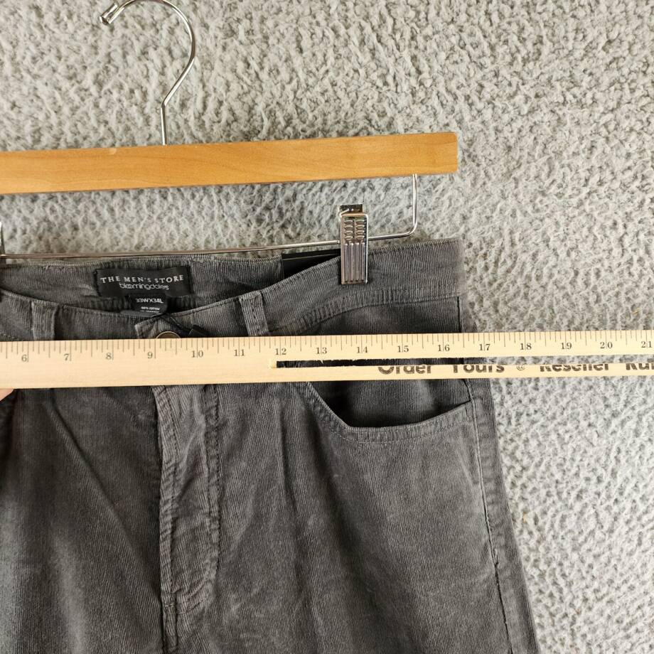 The Men's Store at Bloomingdale's Tailored Fit Corduroy Pants Men's 33Wx34L Gray