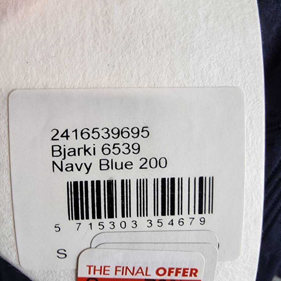 NN07 Bjarki 6539 Knit Cardigan Sweater Men's S Navy Blue Wool Blend Button Front