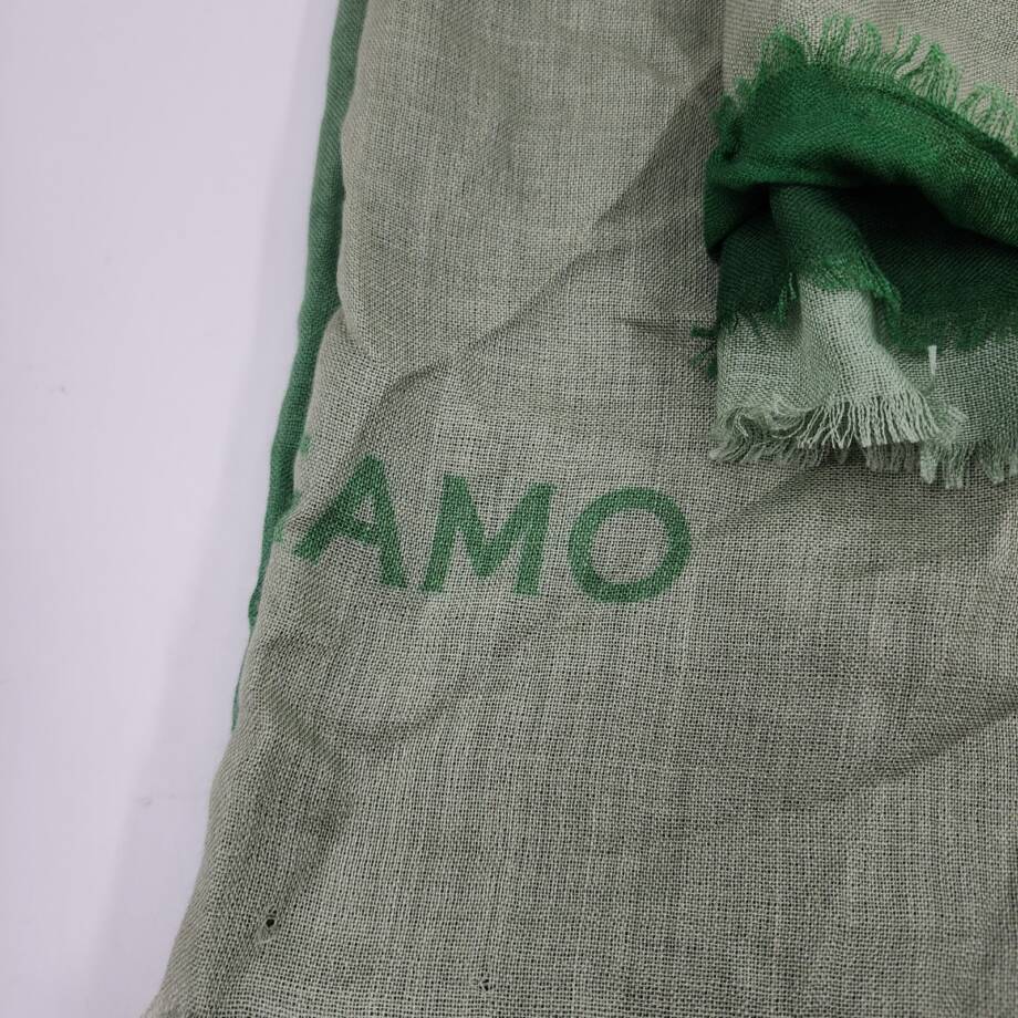 FERRAGAMO Gradient Cashmere-Silk Blend Stole Women's One Size Dark/Light Green
