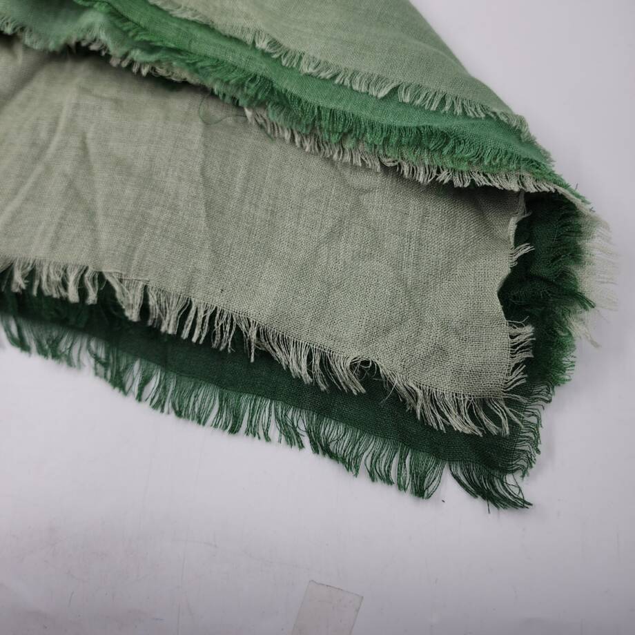 FERRAGAMO Gradient Cashmere-Silk Blend Stole Women's One Size Dark/Light Green