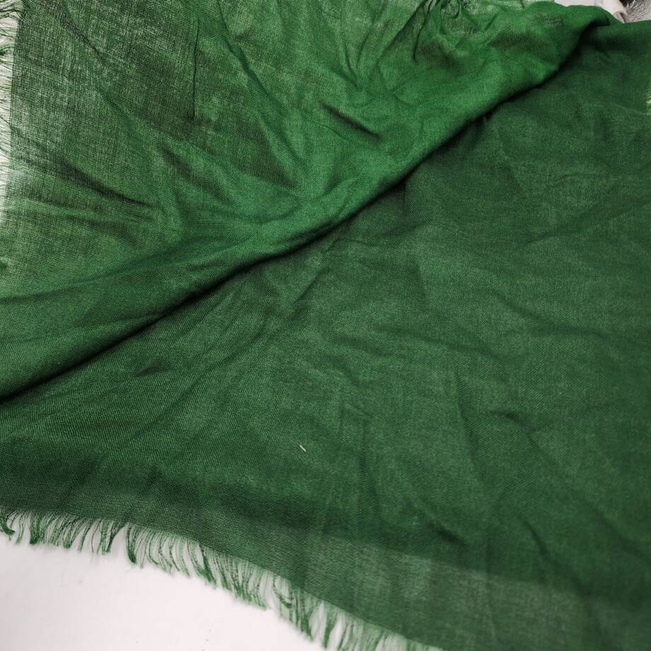 FERRAGAMO Gradient Cashmere-Silk Blend Stole Women's One Size Dark/Light Green