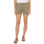 Liverpool Los Angeles Mid Rise Utility Shorts Women's 14/32 Pewter Green Pockets