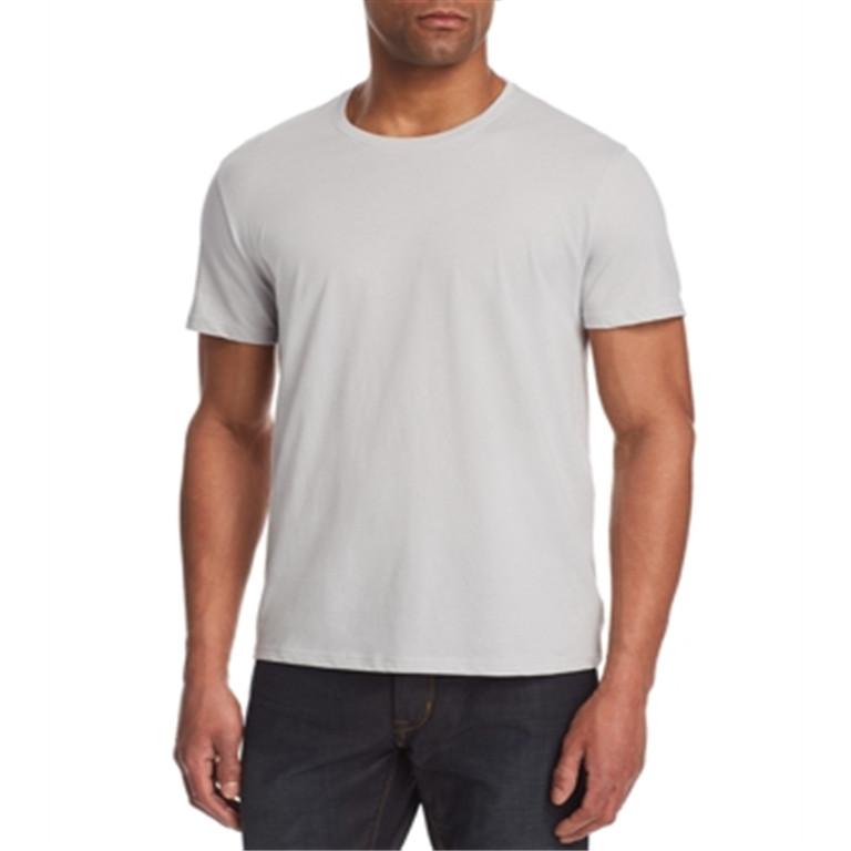 ATM Anthony Thomas Melillo Classic Tee Men's L Gray Solid Crew Neck Pullover S/S