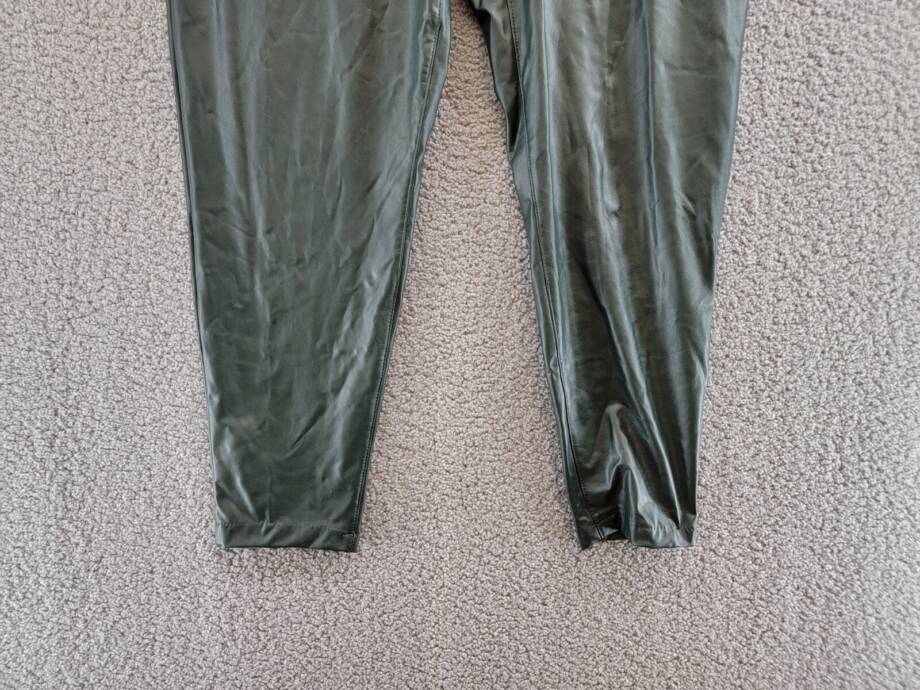 Vince Camuto Pleather Stretch Pants Women's XL Dark Willow Elastic Waist