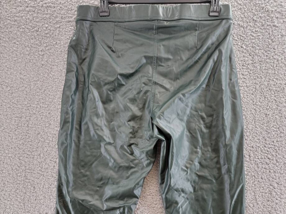 Vince Camuto Pleather Stretch Pants Women's XL Dark Willow Elastic Waist