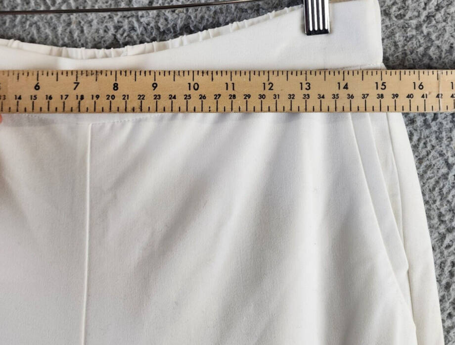 Vince Camuto Wide Leg Pull-On Style Pants Women's M White Elasticized Waistband~