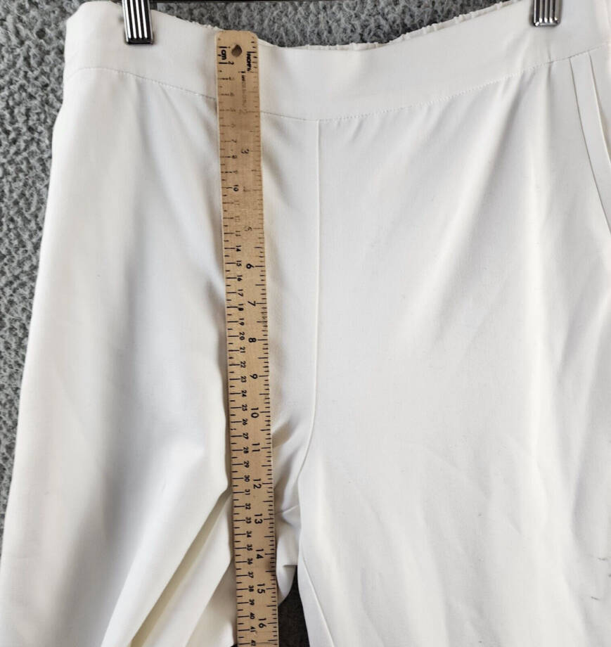 Vince Camuto Wide Leg Pull-On Style Pants Women's M White Elasticized Waistband~