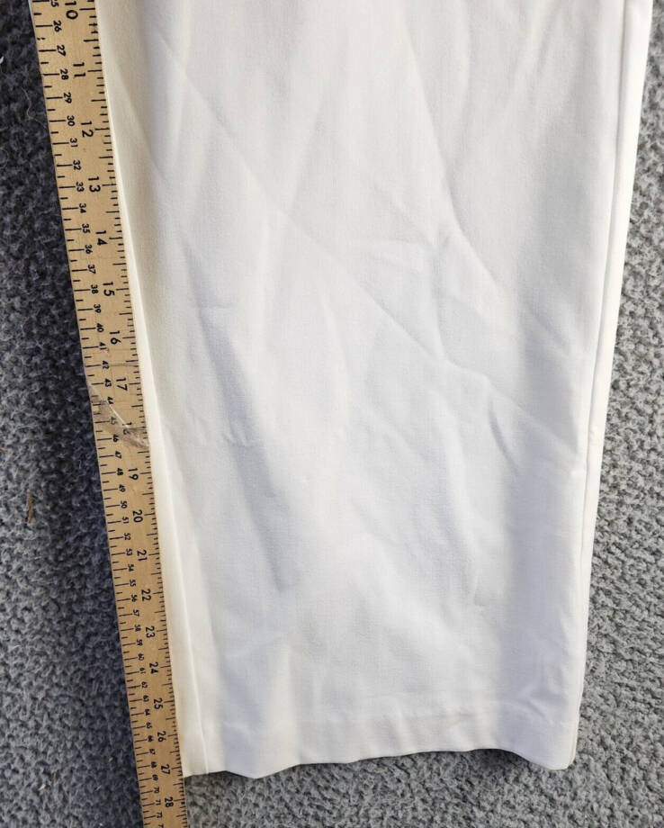 Vince Camuto Wide Leg Pull-On Style Pants Women's M White Elasticized Waistband~