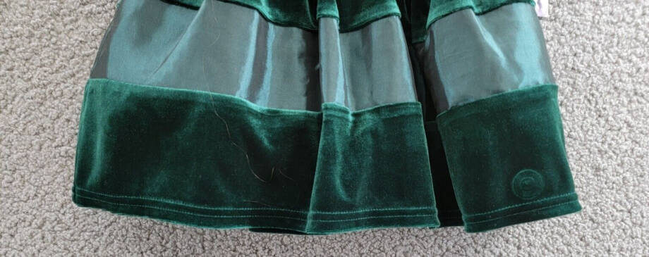 Blueberi Boulevard Pearl Rosette Flare Dress Baby Girls 3-6Mos Hunter Green S/S
