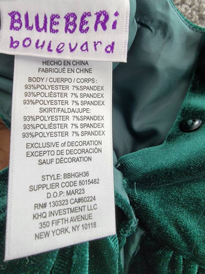 Blueberi Boulevard Pearl Rosette Flare Dress Baby Girls 3-6Mos Hunter Green S/S