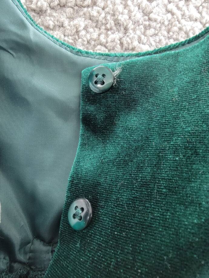 Blueberi Boulevard Pearl Rosette Flare Dress Baby Girls 3-6Mos Hunter Green S/S