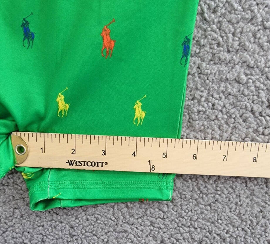 Ralph Lauren Performance Rash Guard Shortall Baby Boys 3-6M Preppy Green Logo