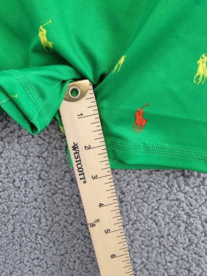 Ralph Lauren Performance Rash Guard Shortall Baby Boys 3-6M Preppy Green Logo