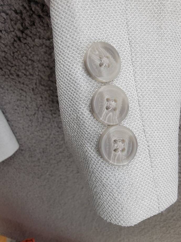 Nautica Big Boys Pindot Suit Jacket Boys 16 Light Gray Button Front Long Sleeve