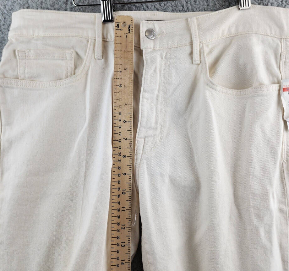 Joe's Jeans The Asher Slim Fit Jeans Men's 32 Off White Denim Mid Rise 5 Pockets