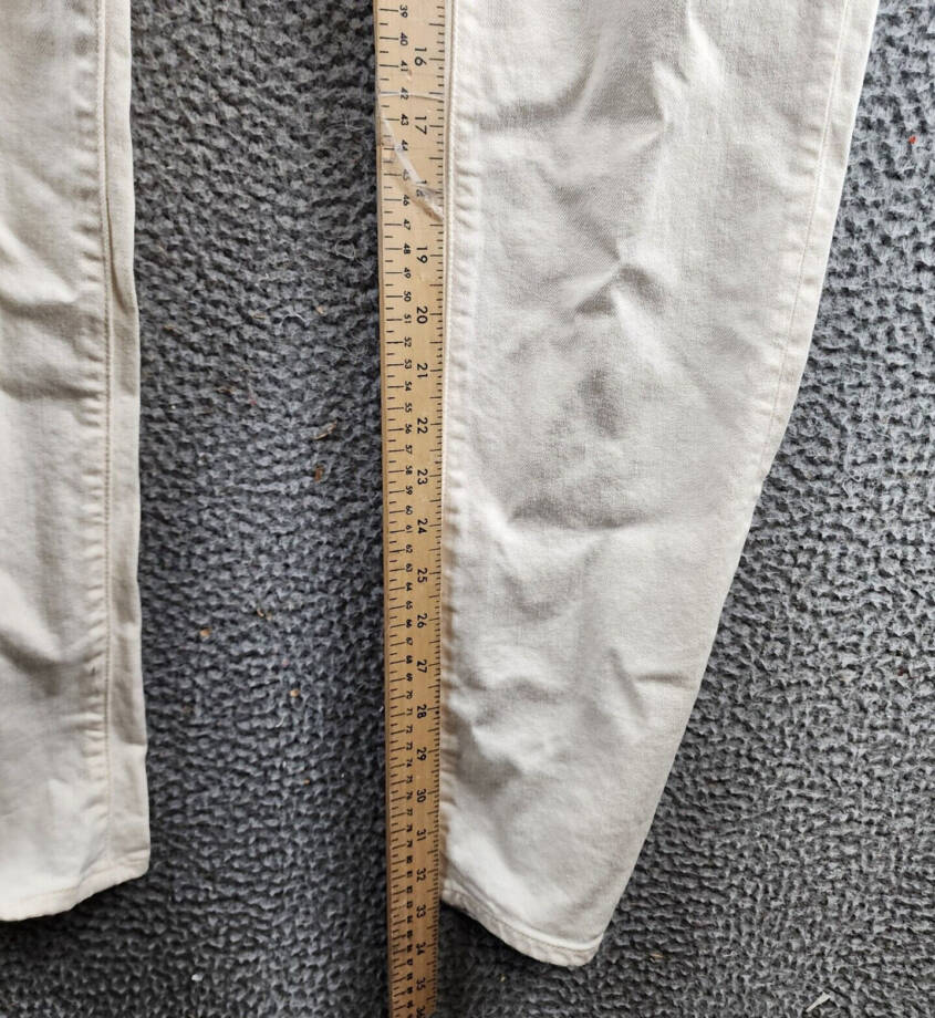 Joe's Jeans The Asher Slim Fit Jeans Men's 32 Off White Denim Mid Rise 5 Pockets
